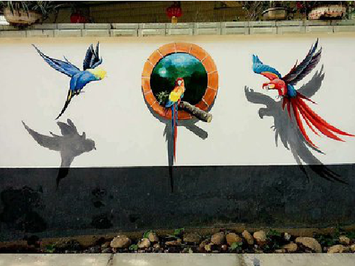 禄丰视觉错位-3D墙绘设计