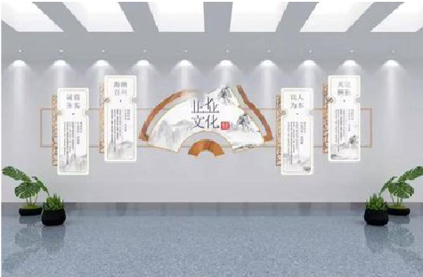 禄丰企业文化墙设计的核心要素。