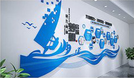 禄丰海浪主题文化墙如何设计？