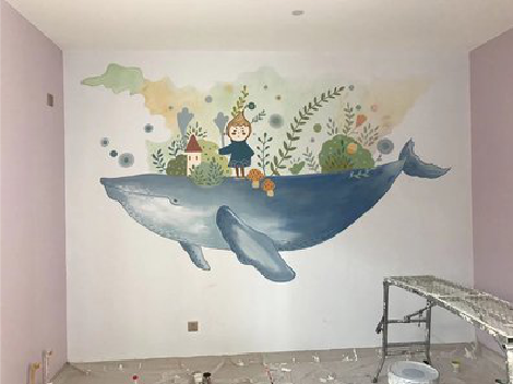 禄丰手绘墙的特点及优势。